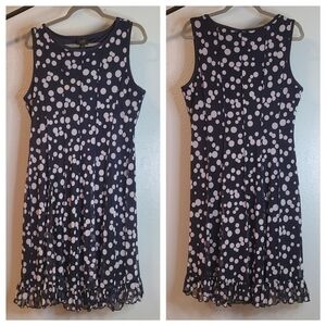 ILE New York polka dot navy dress size 12